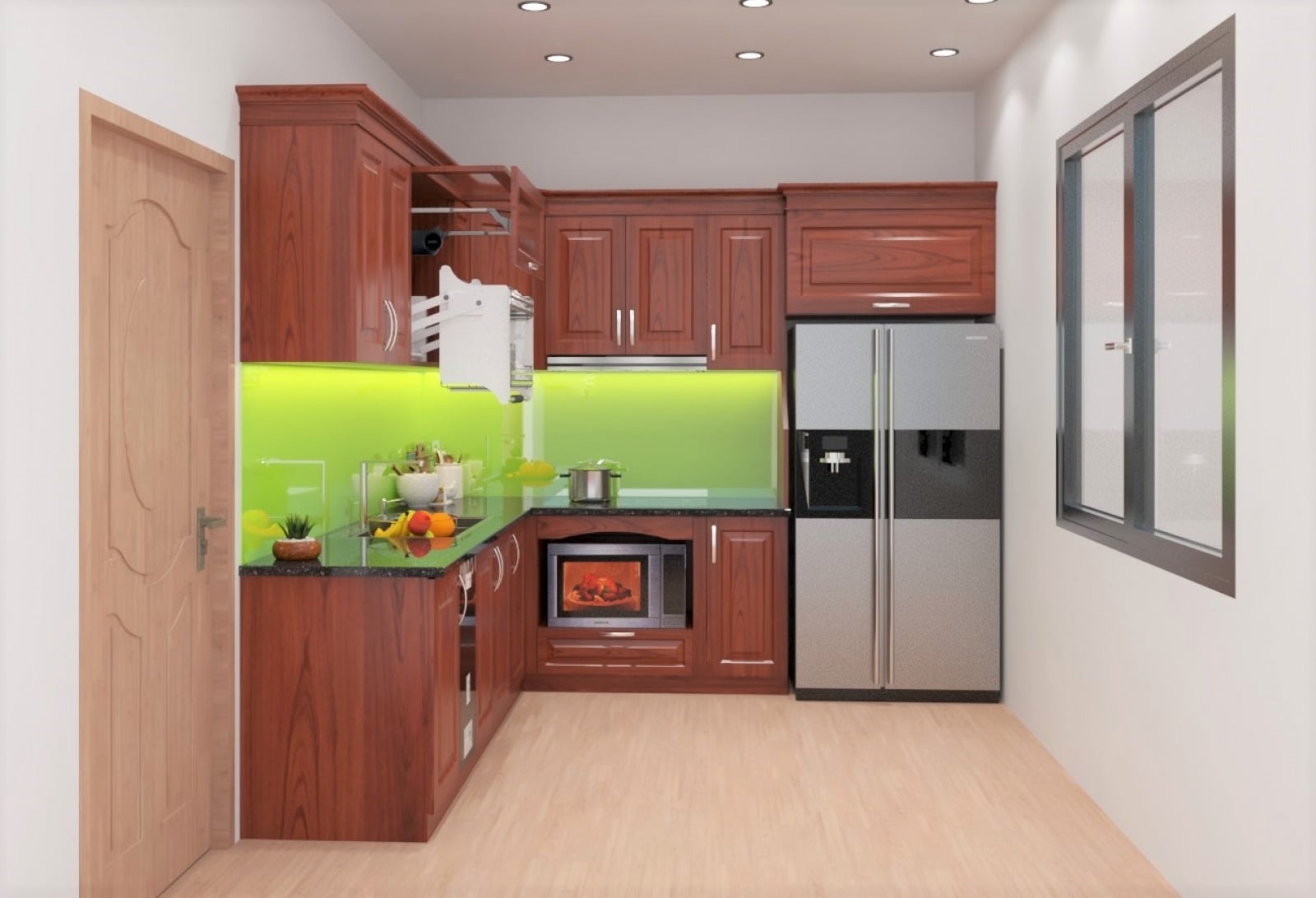 Tổng hợp mẫu tủ bếp c&oacute; quầy bar đẹp, hiện đại, ấn tượng nhất 2026