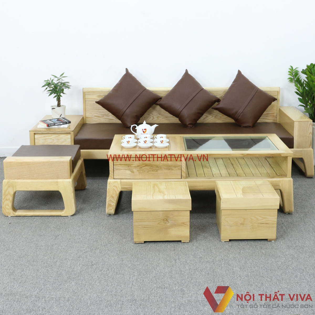 Top 8 mẫu ghế sofa gỗ nệm đẹp, giá rẻ đang được ưa chuộng nhất 