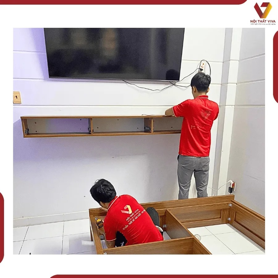 Top 10+ mẫu kệ tivi treo tường phòng khách đẹp, hiện đại nhất 