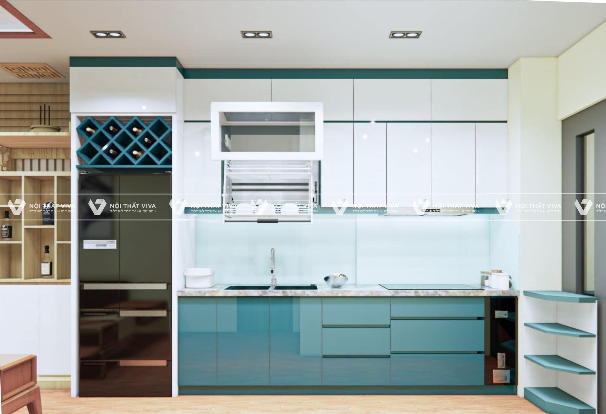 Top 10 mẫu tủ bếp acrylic chữ I đẹp, hiện đại, tiện nghi nhất hiện nay