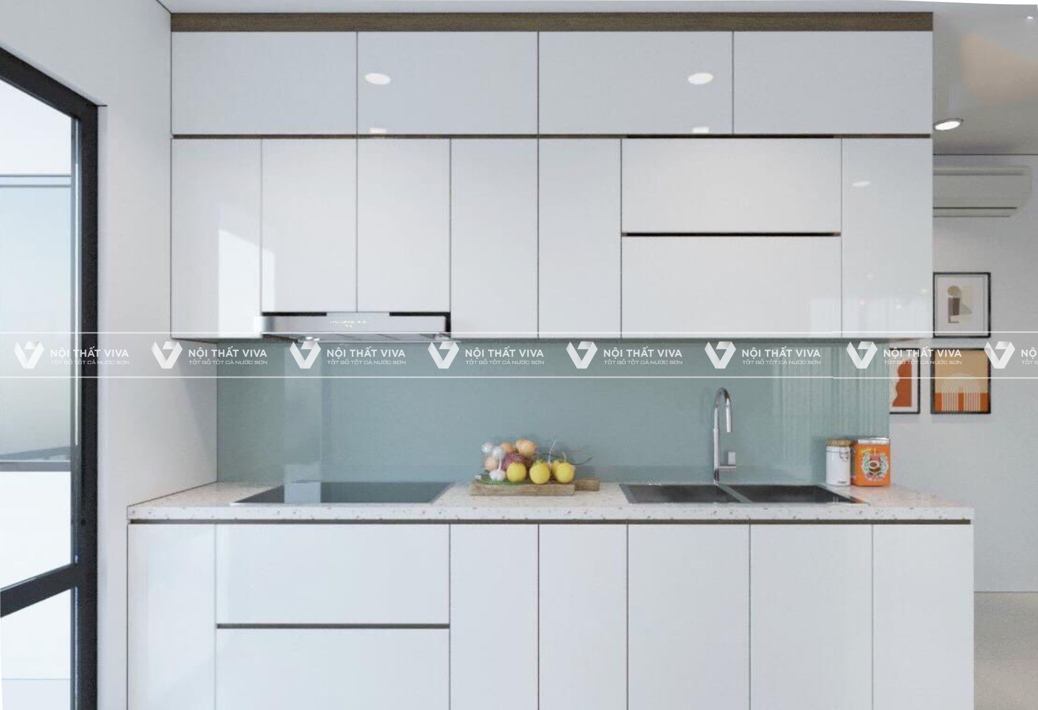 Top 10 mẫu tủ bếp acrylic chữ I đẹp, hiện đại, tiện nghi nhất hiện nay