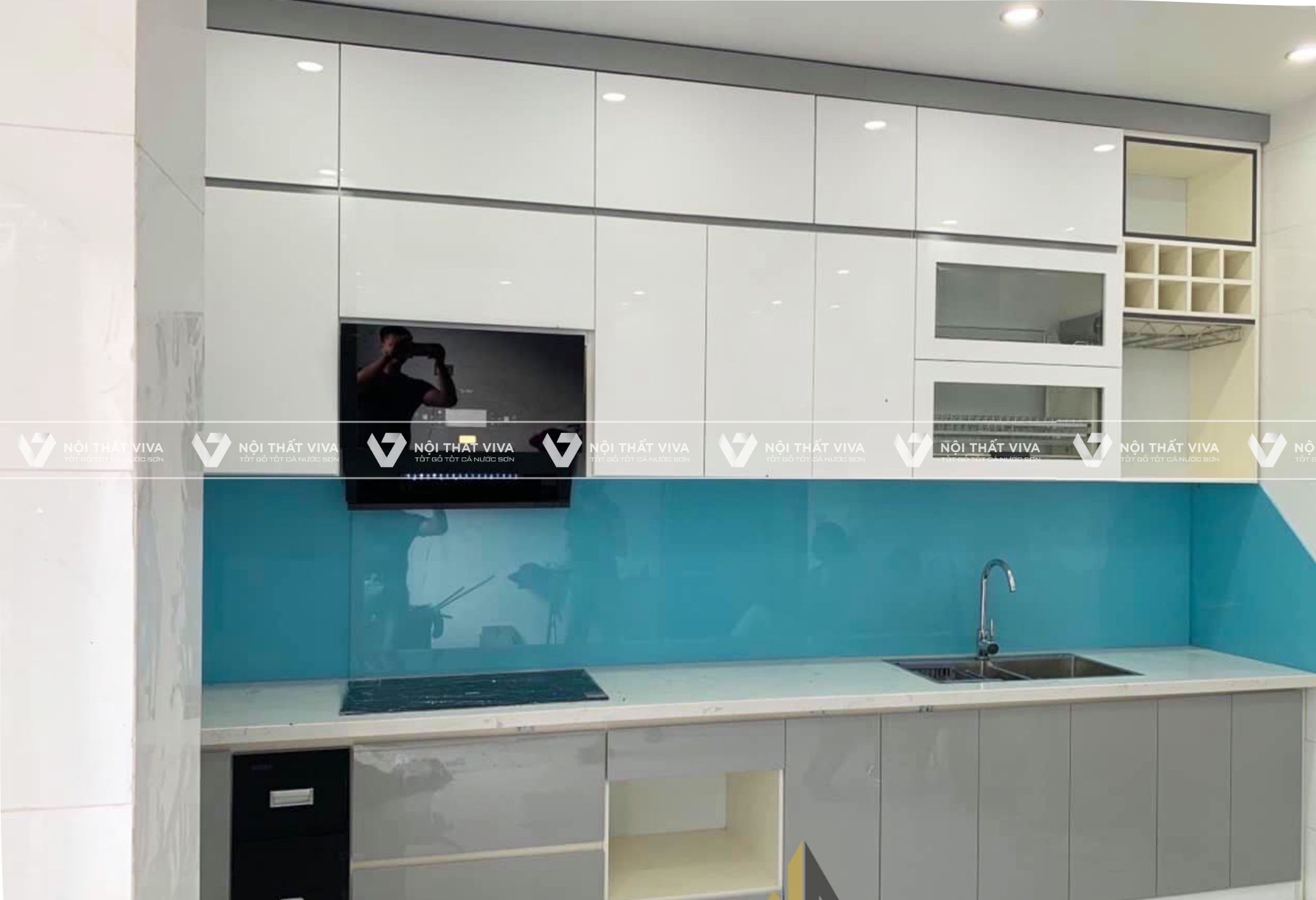 Top 10 mẫu tủ bếp acrylic chữ I đẹp, hiện đại, tiện nghi nhất hiện nay