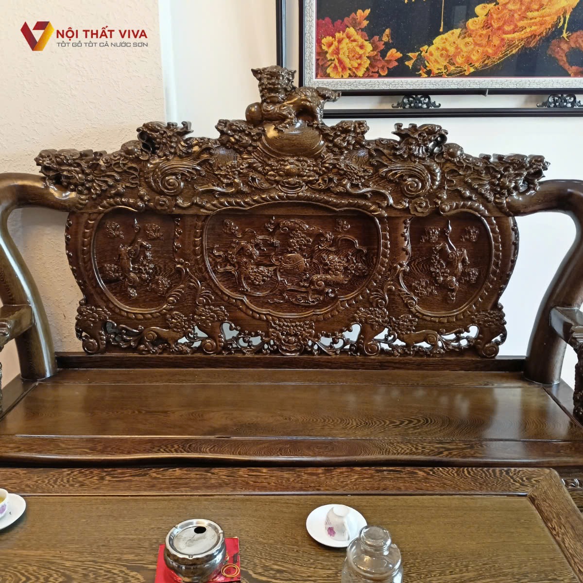 Top 4 bộ salon gỗ ph&ograve;ng kh&aacute;ch được ưa chuộng nhất dịp Tết 2026