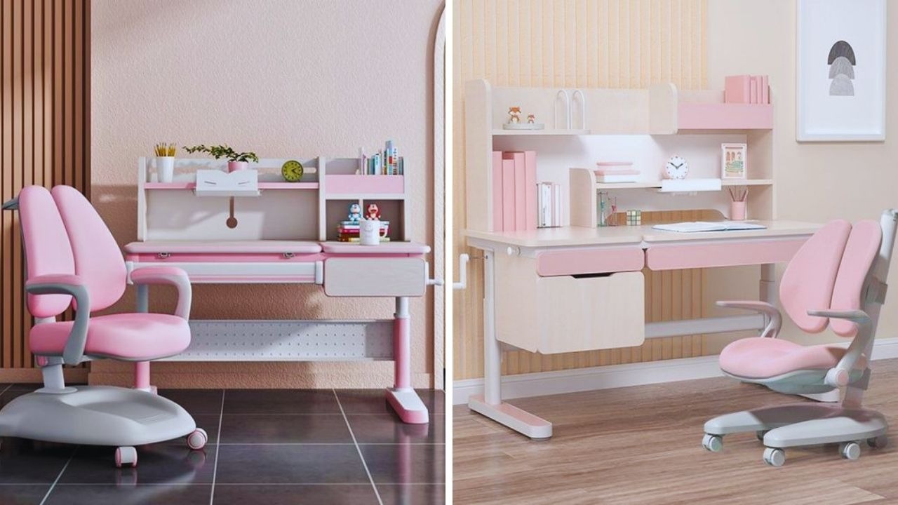 Top 4+ mẫu bàn học cho bé gái xinh xắn, cao cấp, khiến bé thích mê