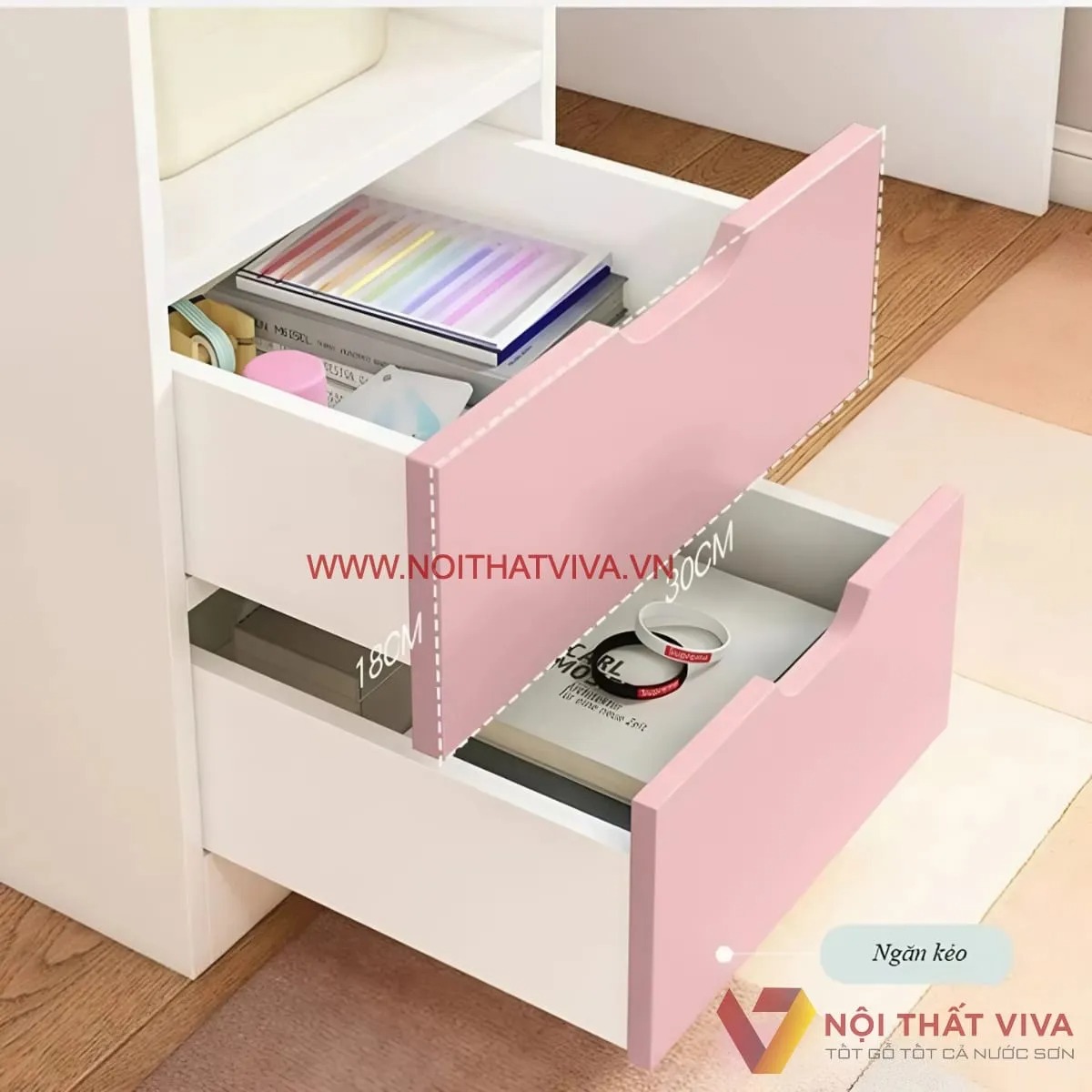 Top 4+ mẫu bàn học cho bé gái xinh xắn, cao cấp, khiến bé thích mê