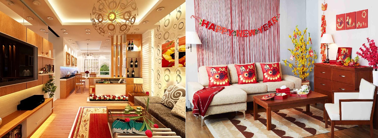 Top 4 sofa khung gỗ đẹp cho ph&ograve;ng kh&aacute;ch Tết & c&aacute;ch trang tr&iacute; sang trọng