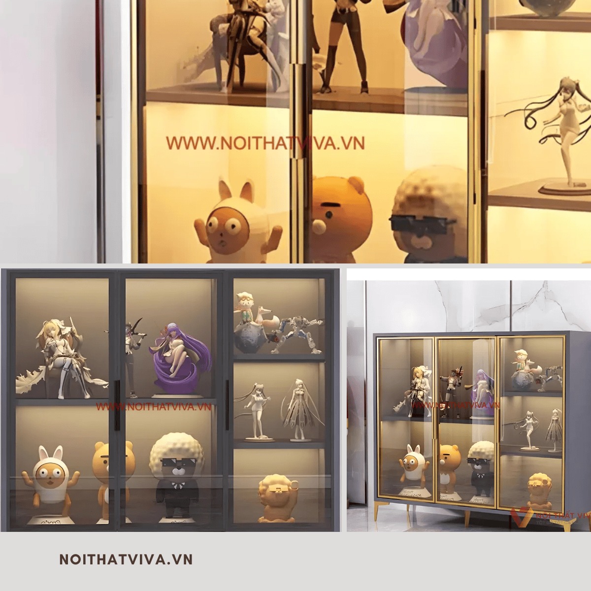 Top 4 tủ trưng bày mô hình ấn tượng & Cách tạo điểm nhấn cho phòng