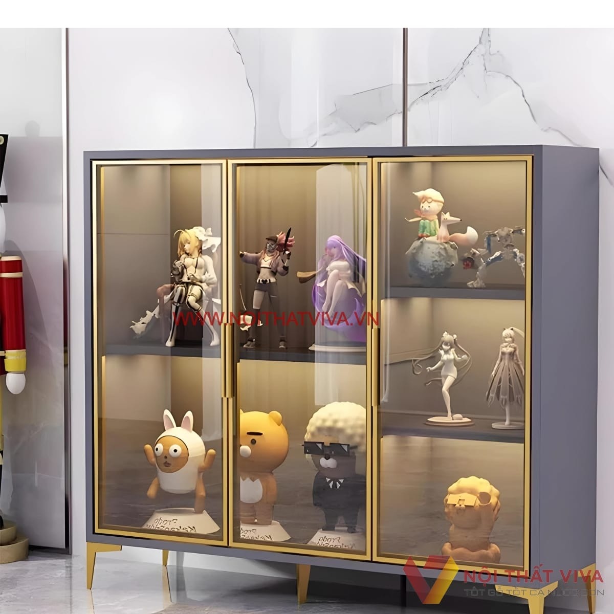 Top 4 tủ trưng bày mô hình ấn tượng & Cách tạo điểm nhấn cho phòng