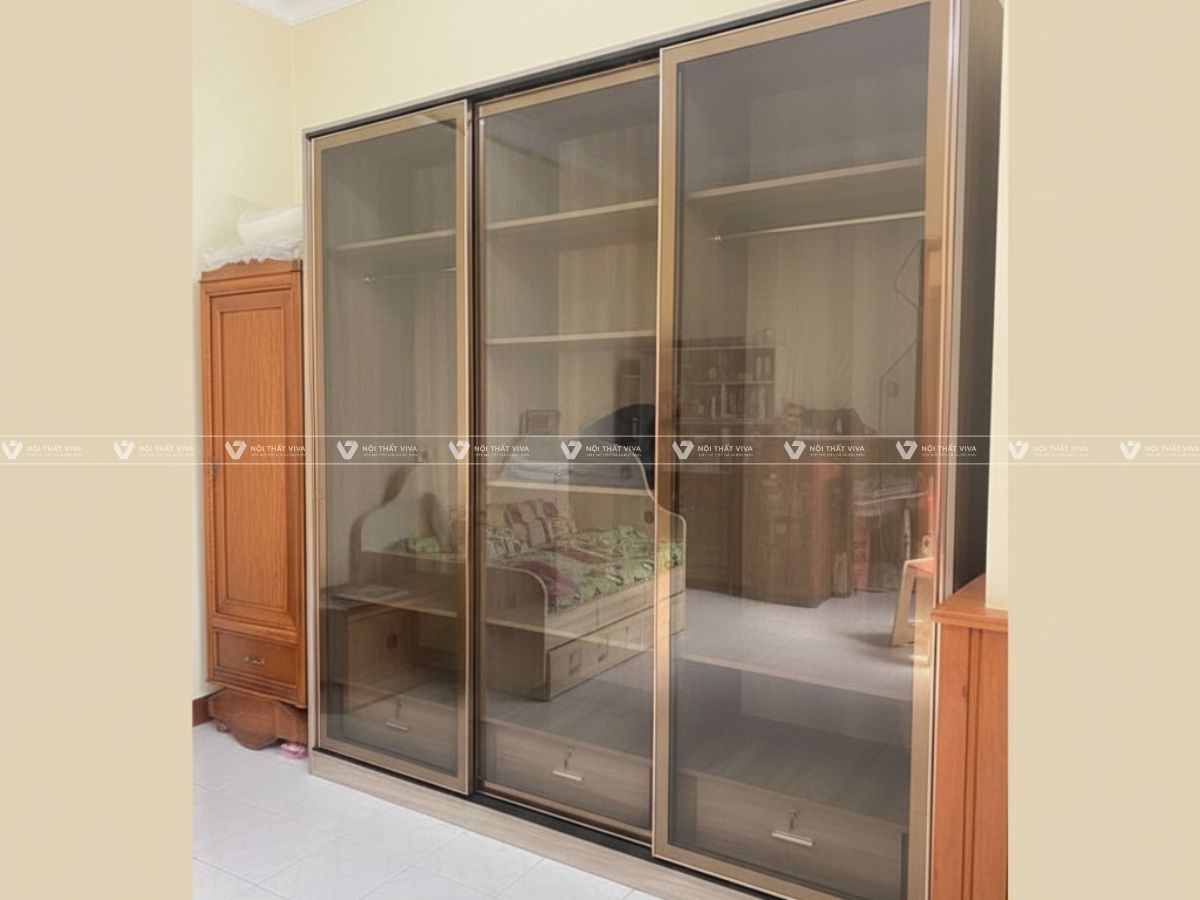 Top 45+ mẫu tủ quần áo nhôm kính đẹp, hiện đại, giá rẻ 
