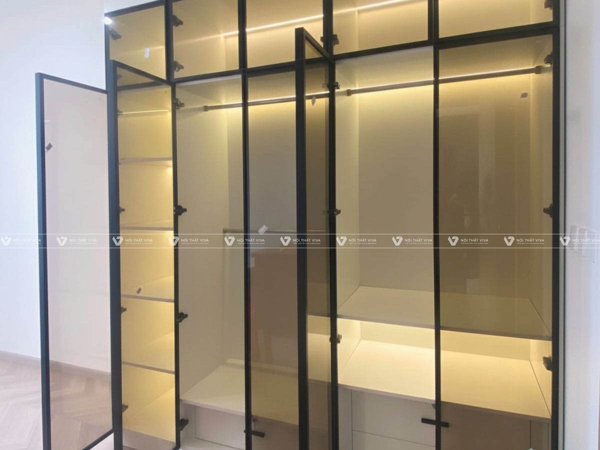 Top 45+ mẫu tủ quần áo nhôm kính đẹp, hiện đại, giá rẻ 