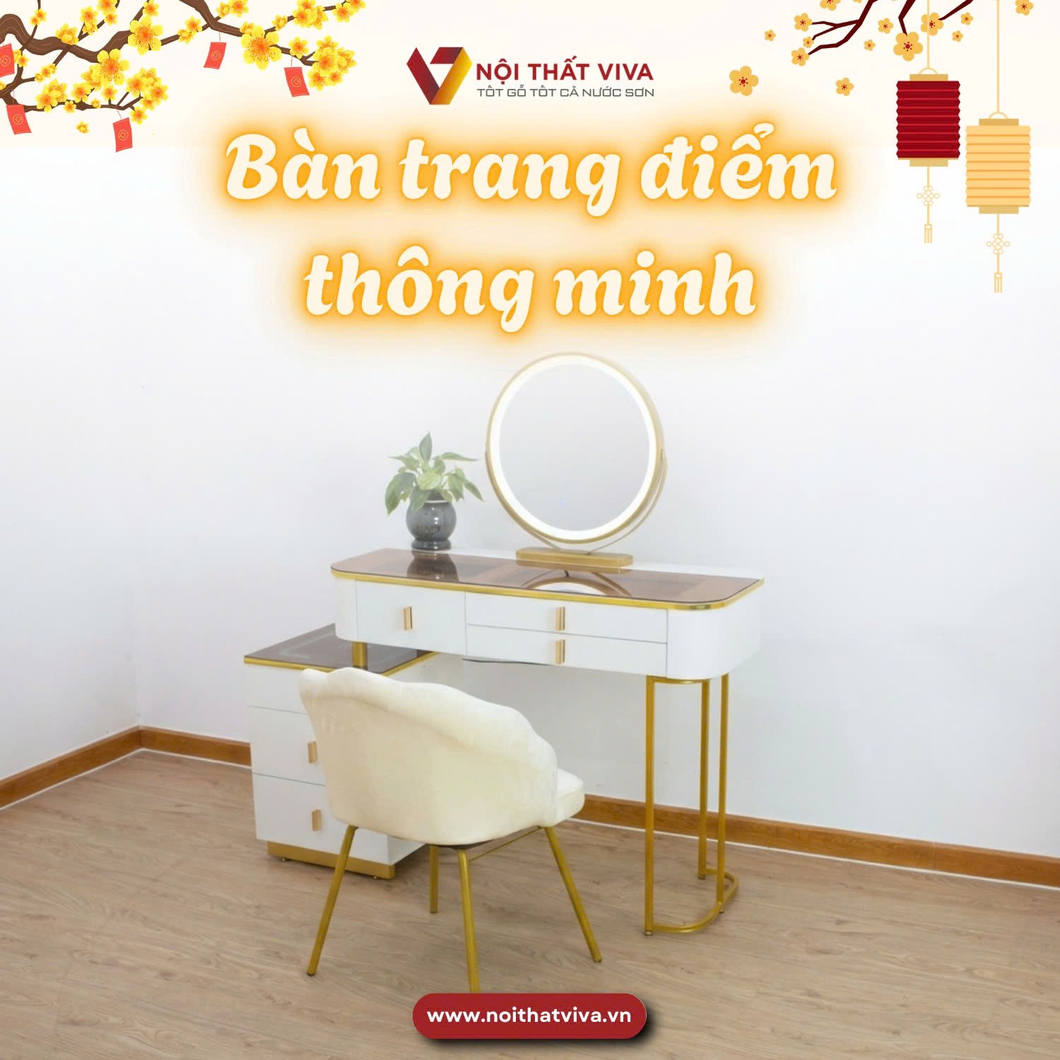 Top 5 bàn trang điểm thông minh, cao cấp bán chạy nhất Nội thất Viva Top 5 bàn trang điểm thông minh, cao cấp bán chạy nhất Nội thất Viva