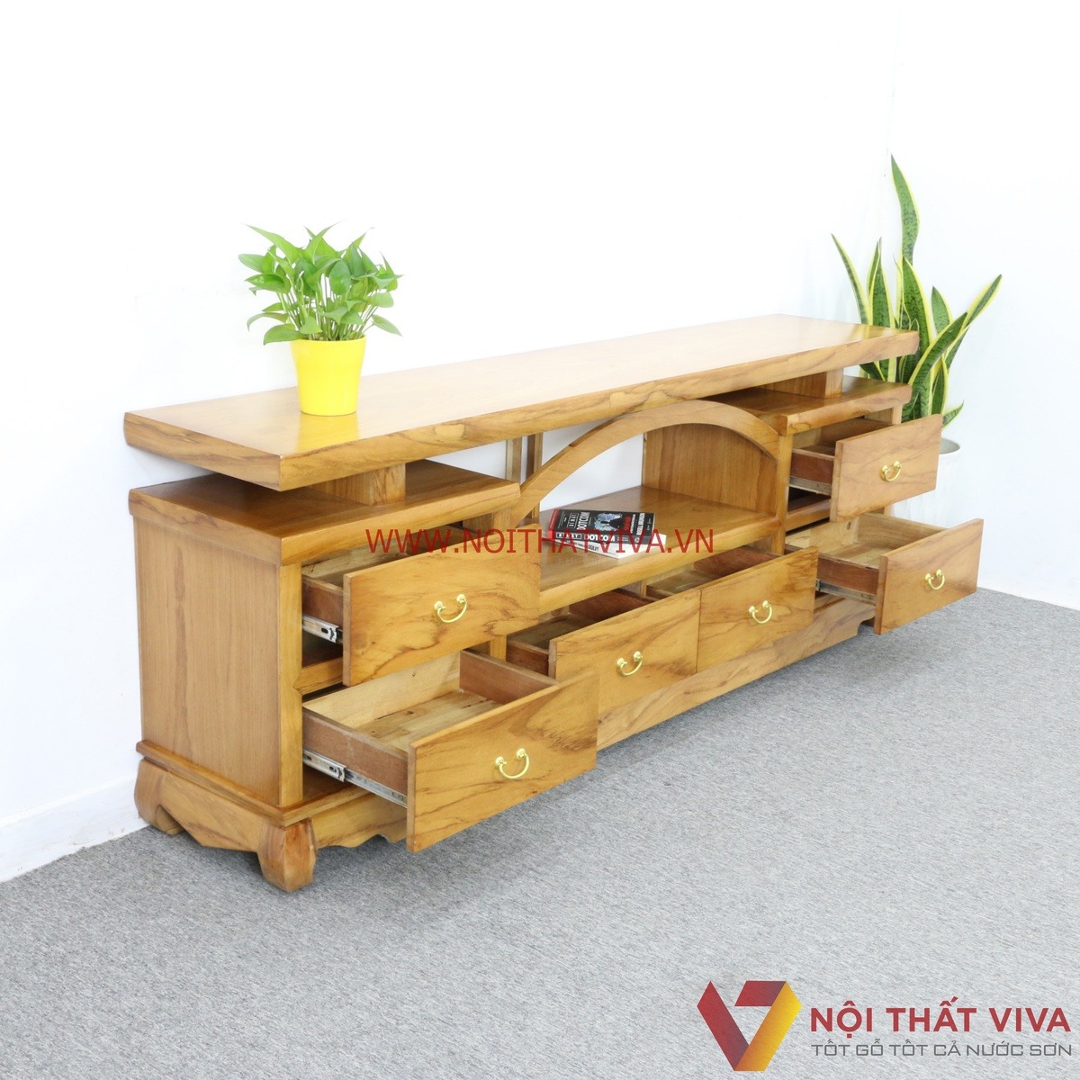  Top 6 mẫu kệ tivi gỗ tự nhi&ecirc;n hiện đại, đẹp ng&agrave;y Tết b&aacute;n chạy nhất