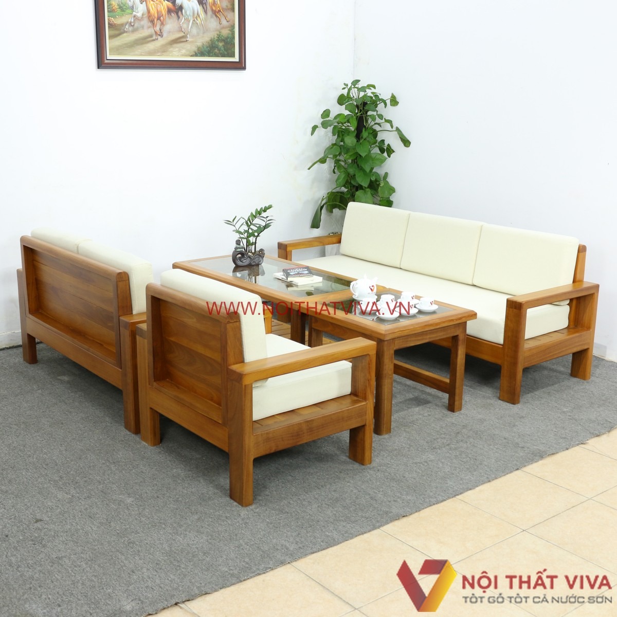 Top 5 mẫu sofa gỗ đẹp, bền bỉ nhất cho ph&ograve;ng kh&aacute;ch dịp Tết 2026