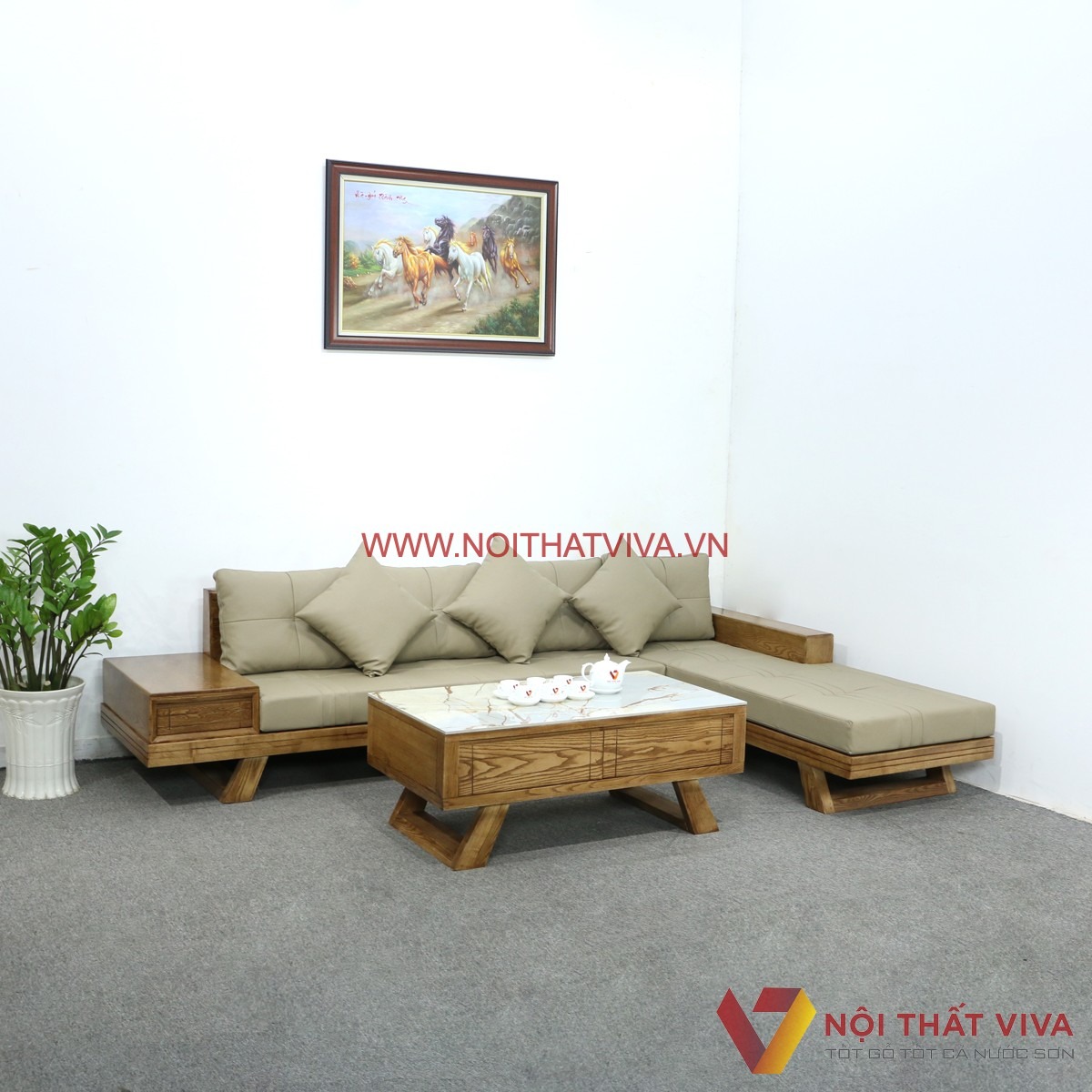 Top 5 mẫu sofa gỗ đẹp, bền bỉ nhất cho ph&ograve;ng kh&aacute;ch dịp Tết 2026