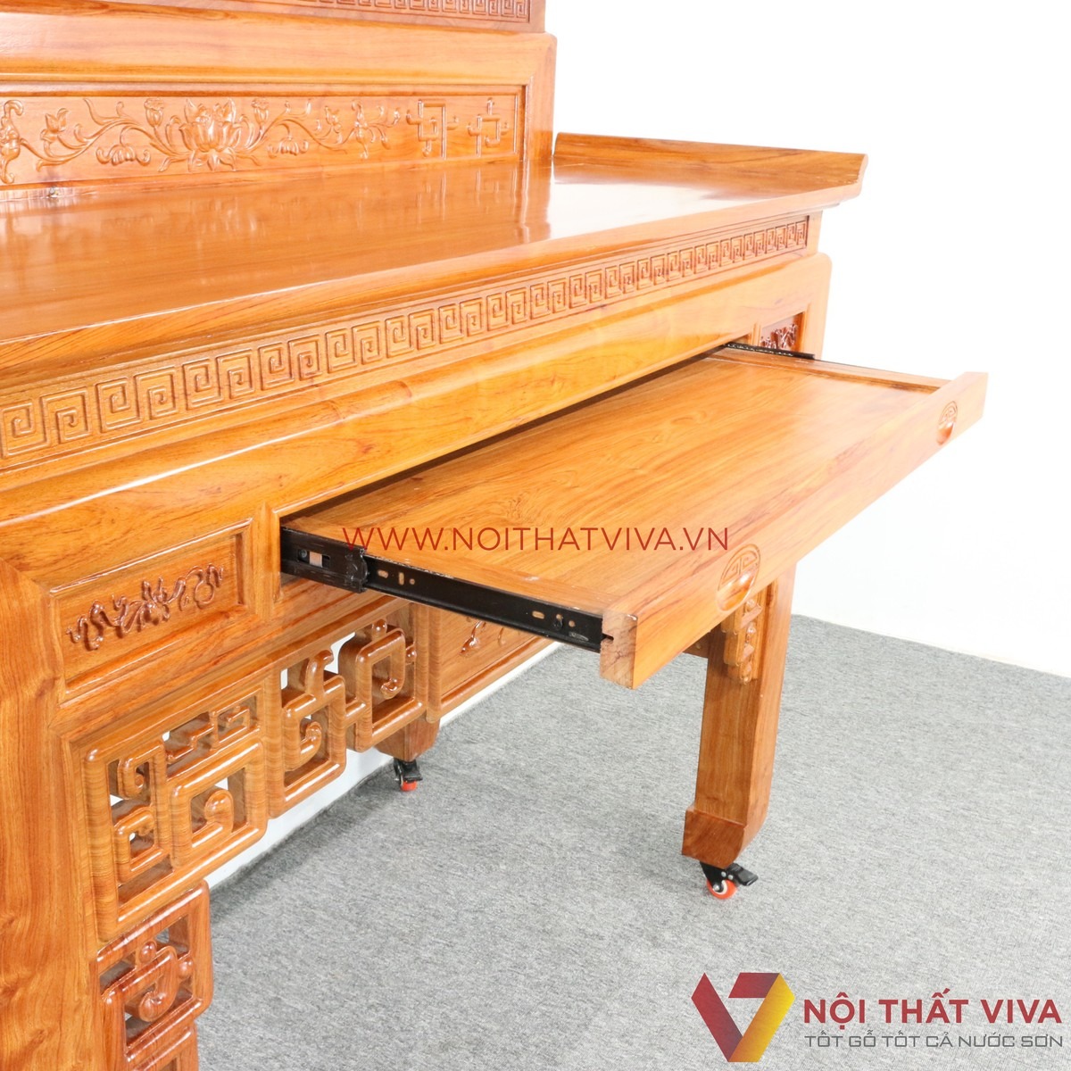 Top 6+ mẫu b&agrave;n thờ gỗ đẹp, chuẩn phong thủy b&aacute;n chạy nhất hiện nay