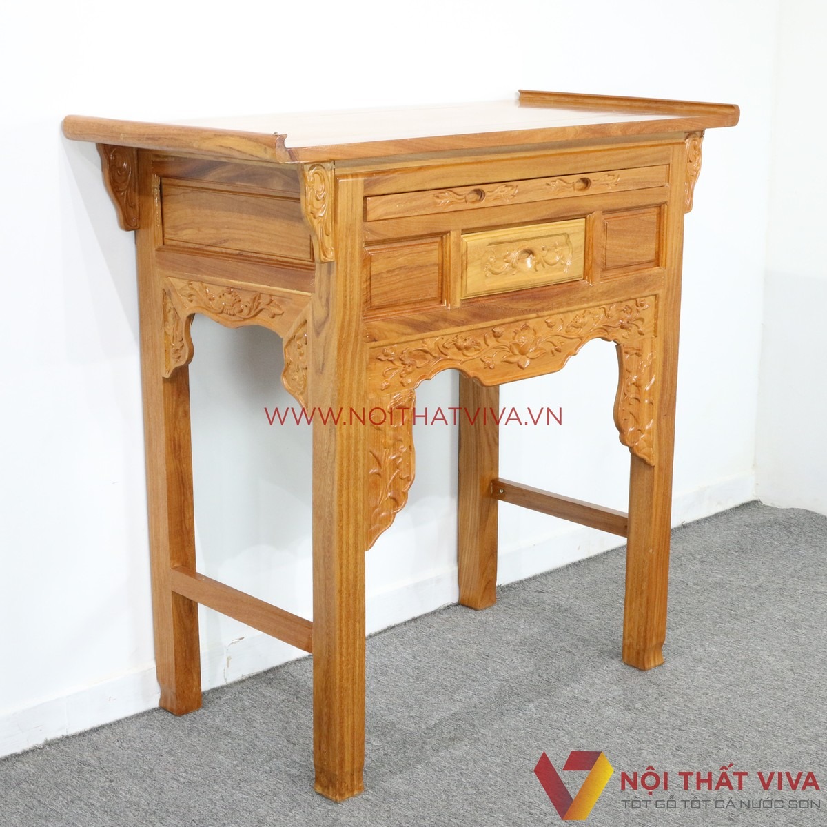 Top 6+ mẫu b&agrave;n thờ gỗ đẹp, chuẩn phong thủy b&aacute;n chạy nhất hiện nay