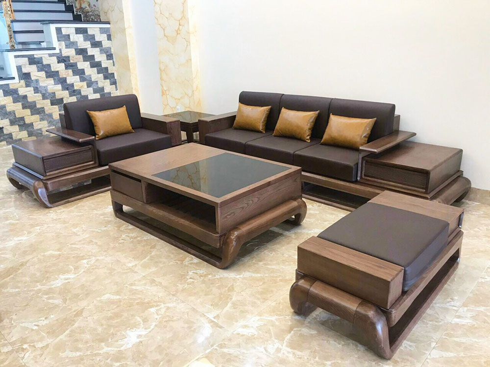 Top 7 bộ bàn ghế sofa gỗ phòng khách nhỏ giá rẻ từ 9 triệu đáng mua nhất