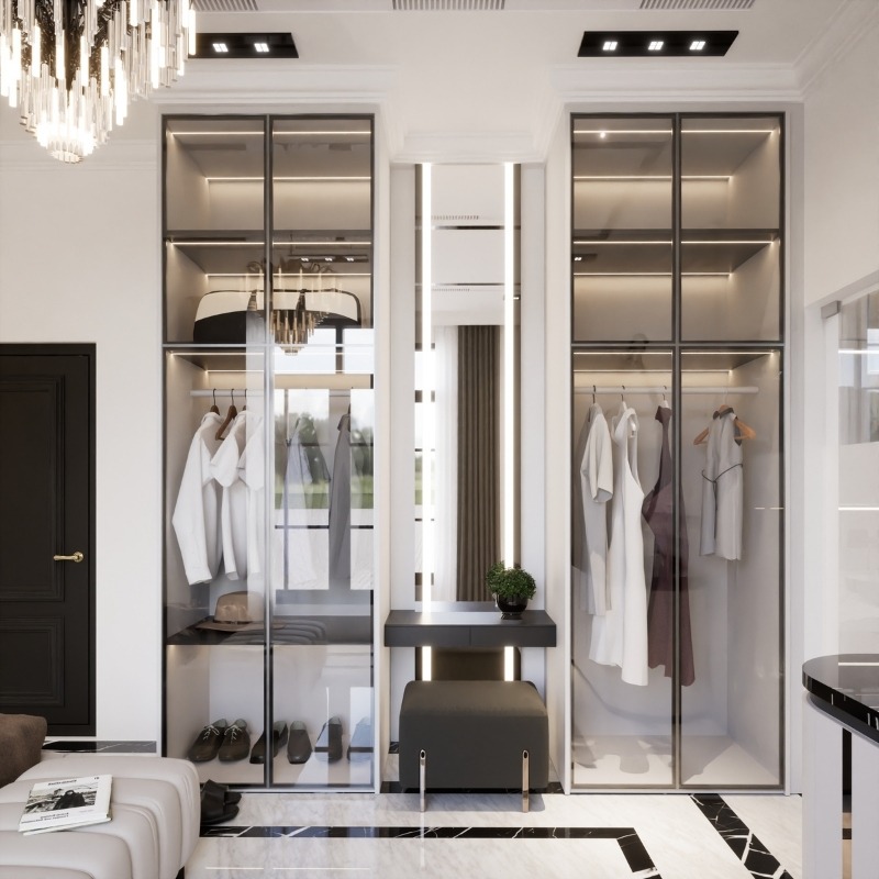 Top 9 mẫu tủ nhôm cánh kính hiện đại, đẹp nhất kèm báo giá chi tiết