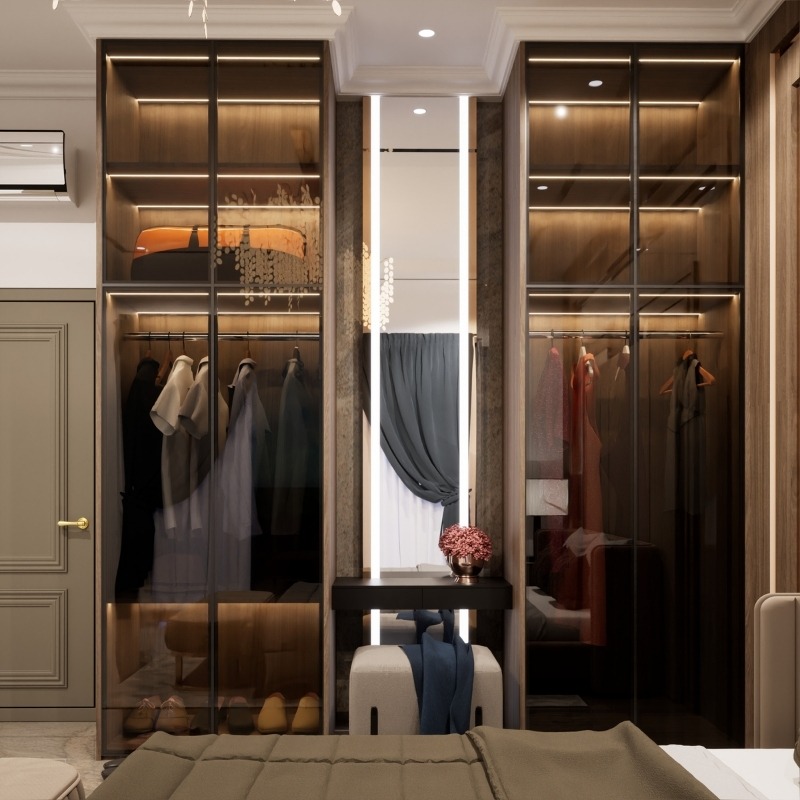 Top 9 mẫu tủ nhôm cánh kính hiện đại, đẹp nhất kèm báo giá chi tiết