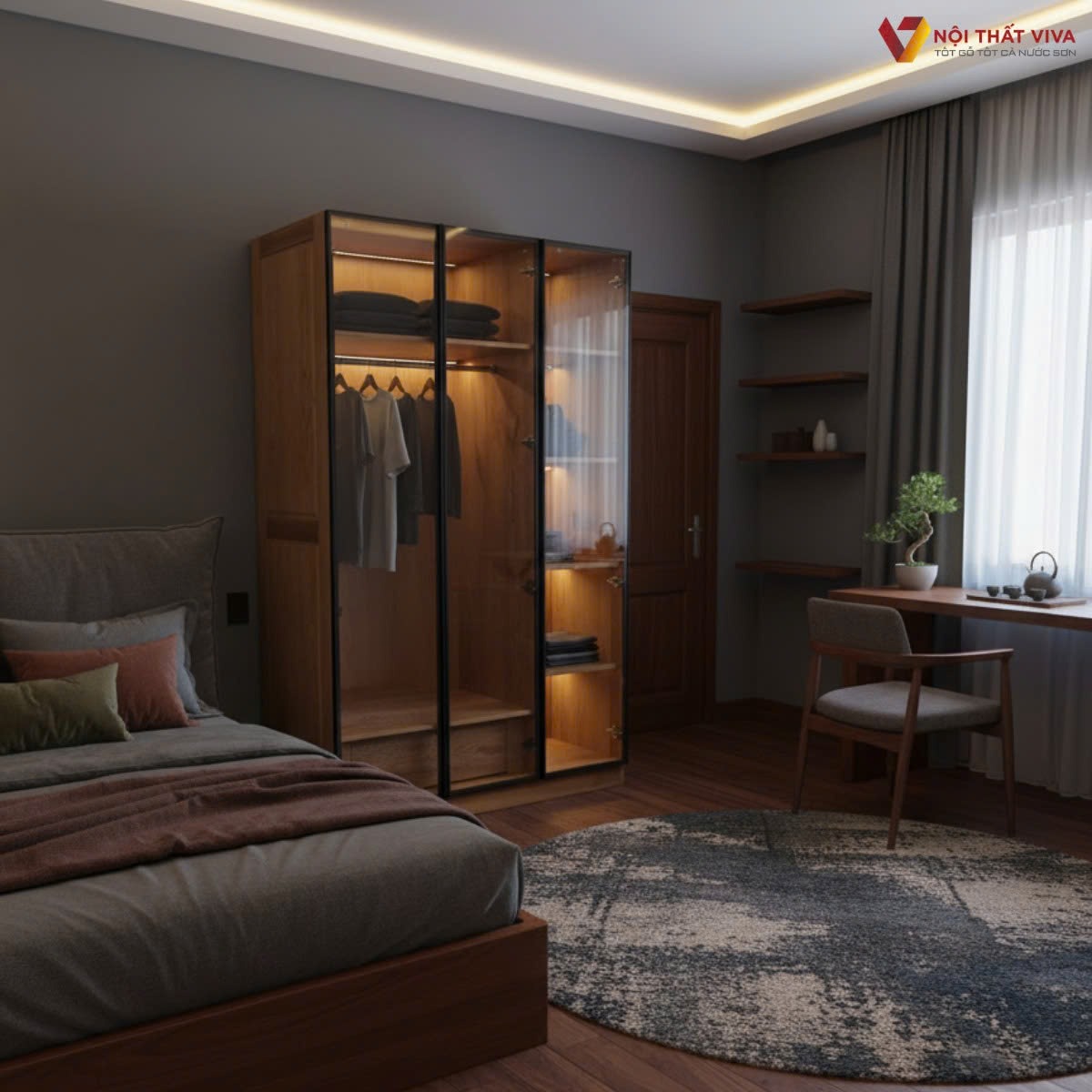Top 9 mẫu tủ nhôm cánh kính hiện đại, đẹp nhất kèm báo giá chi tiết