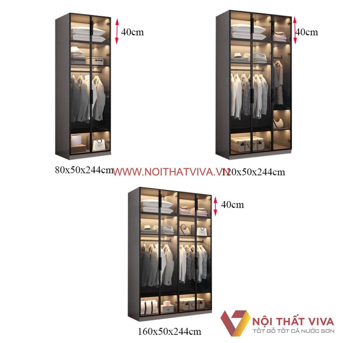 Top 9 mẫu tủ nhôm cánh kính hiện đại, đẹp nhất kèm báo giá chi tiết