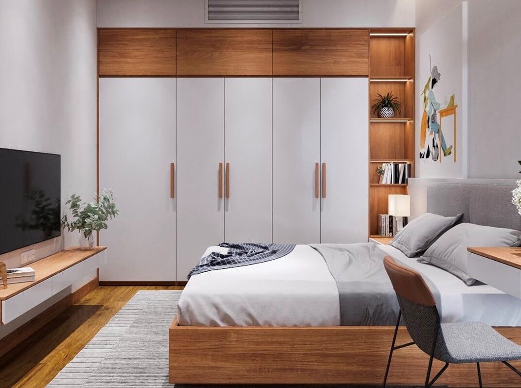 Top 9+ mẫu tủ quần áo kịch trần đẹp gỗ tự nhiên thịnh hành nhất