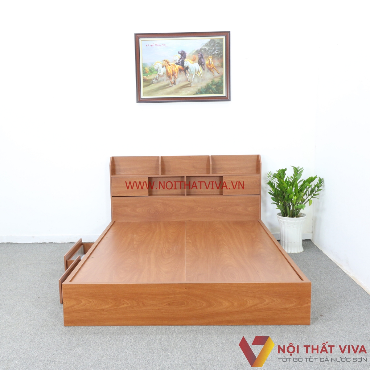 TOP giường gỗ công nghiệp 1m6 từ đơn giản đến cầu kỳ có giá cực “mềm”