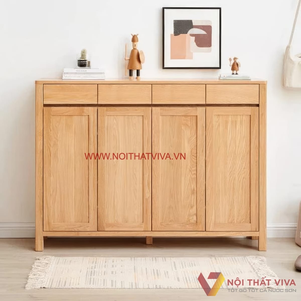  [TOP] Mẫu tủ giày gỗ sồi đẹp tại TPHCM, giá xưởng, chất lượng vượt trội