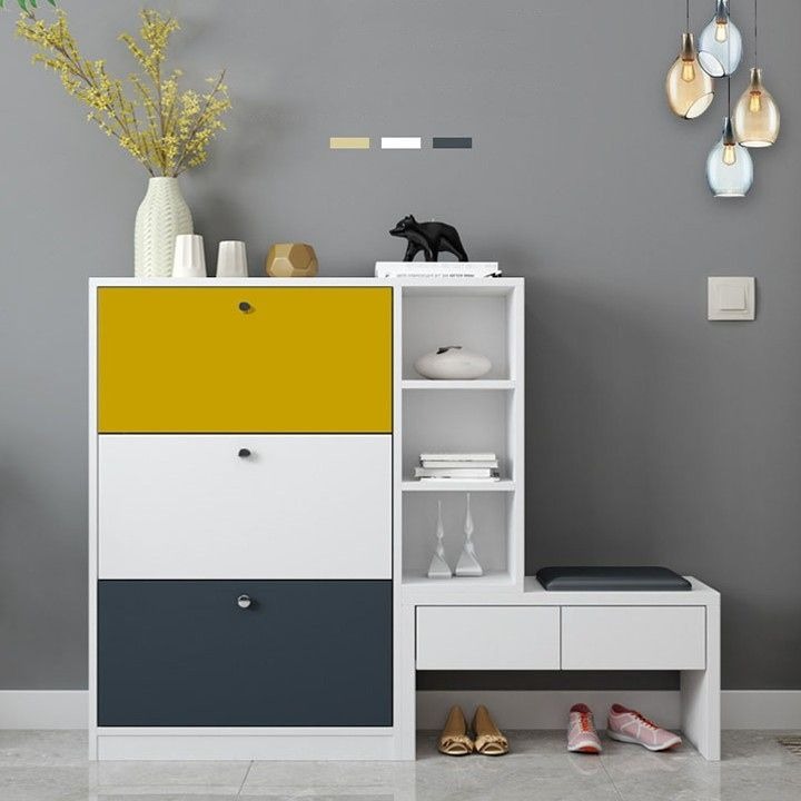 20+ mẫu tủ gi&agrave;y k&egrave;m ghế ngồi đẹp, hiện đại, đa năng tiết kiệm kh&ocirc;ng gian