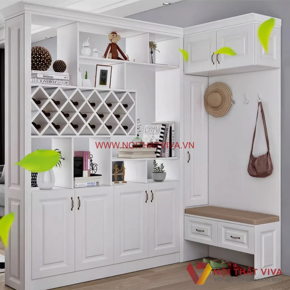 20+ mẫu tủ gi&agrave;y k&egrave;m ghế ngồi đẹp, hiện đại, đa năng tiết kiệm kh&ocirc;ng gian