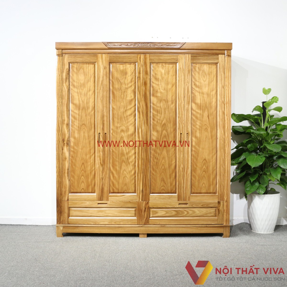 Top mẫu tủ quần áo đẹp bằng gỗ tự nhiên giá xưởng tại TP.HCM