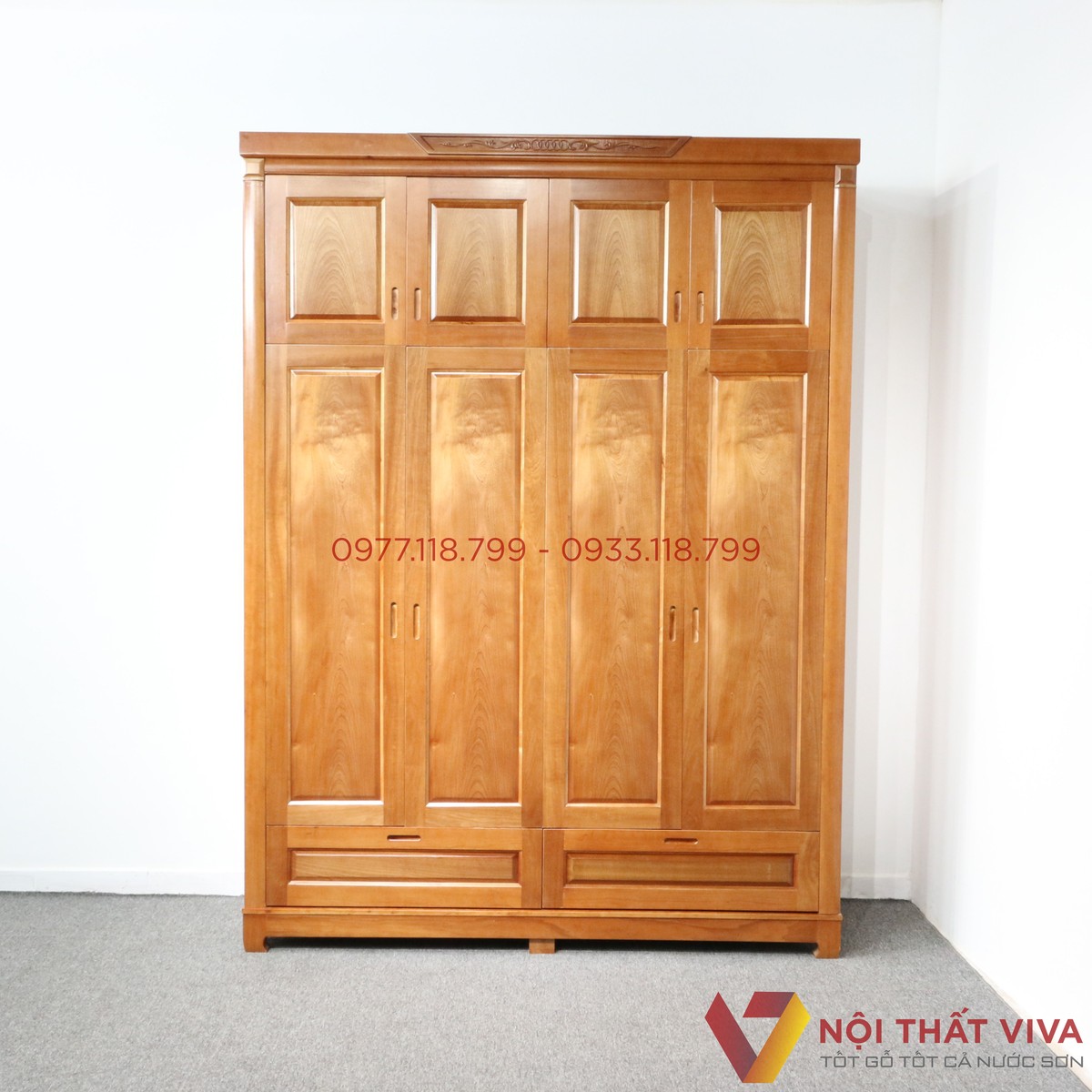 Top mẫu tủ quần áo đẹp bằng gỗ tự nhiên giá xưởng tại TP.HCM