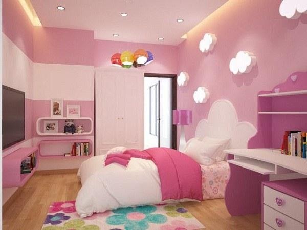 Cách trang trí phòng ngủ cho bé gái đơn giản mà đẹp