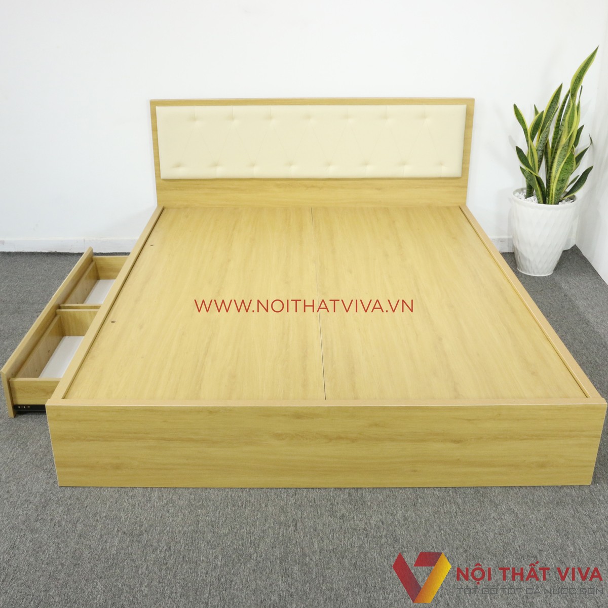 Từ A đến Z về giường ngủ 1m2 gỗ công nghiệp: Cấu tạo, mẫu đẹp, giá bao nhiêu?