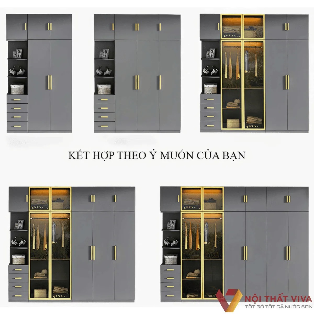 Tủ áo kịch trần cửa kính có gì đặc biệt? Ưu, nhược điểm cần biết