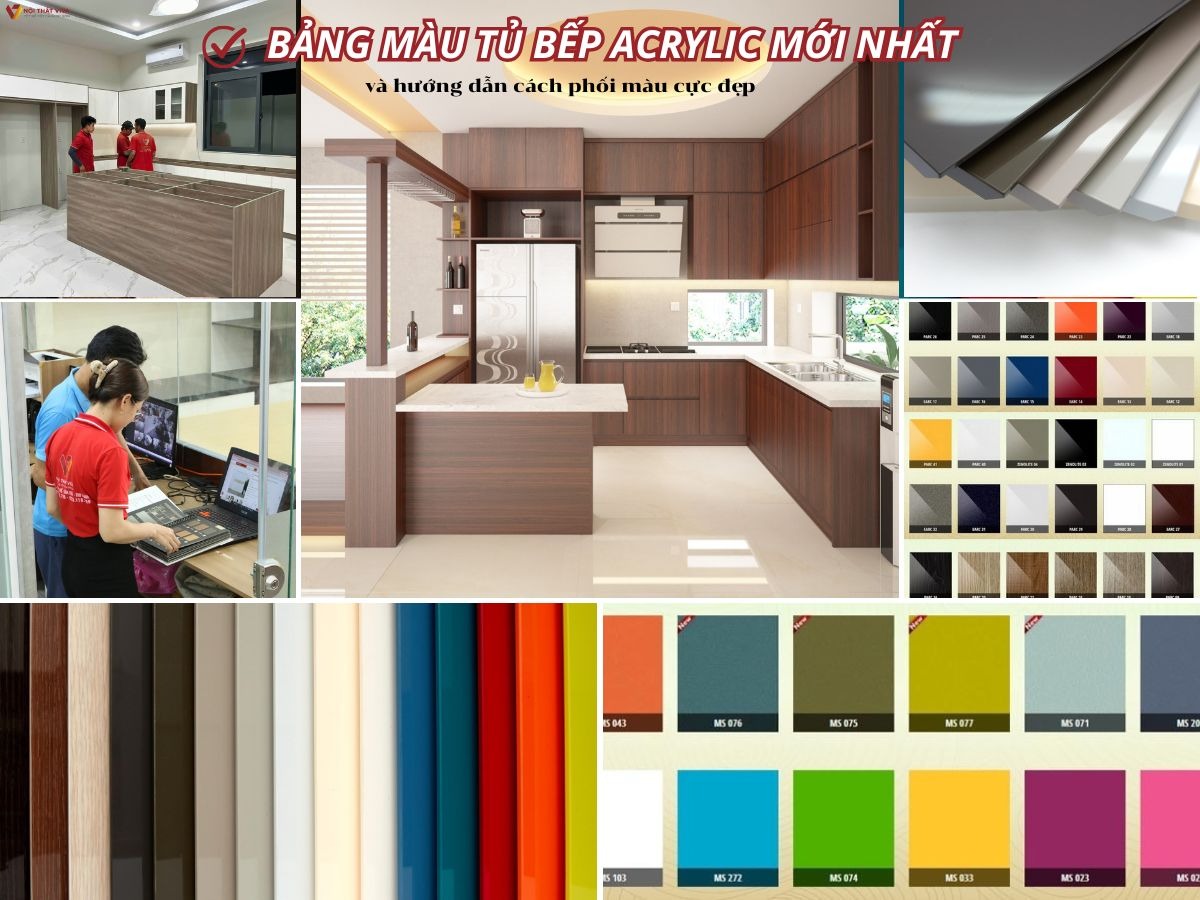 Tủ bếp cánh Acrylic có bền đẹp không? Nên mua ở đâu đảm bảo uy tín?