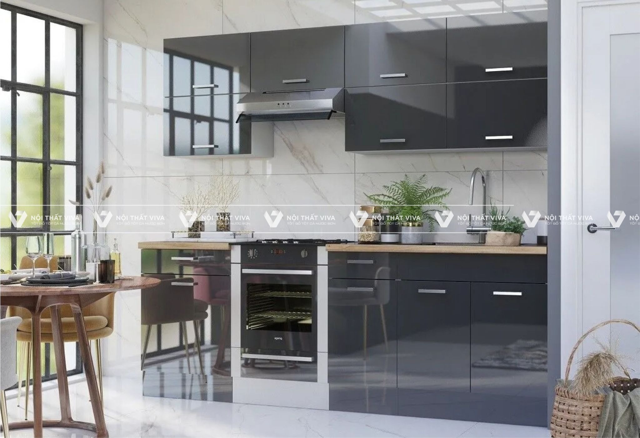 Tủ bếp cánh Acrylic có bền đẹp không? Nên mua ở đâu đảm bảo uy tín?