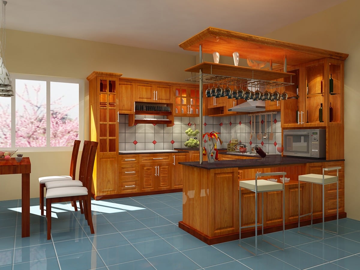 Tủ bếp chữ U gỗ tự nhiên có gì đặc biệt mà được ưa chuộng đến vậy? Tủ bếp chữ U gỗ tự nhiên có gì đặc biệt mà được ưa chuộng đến vậy?