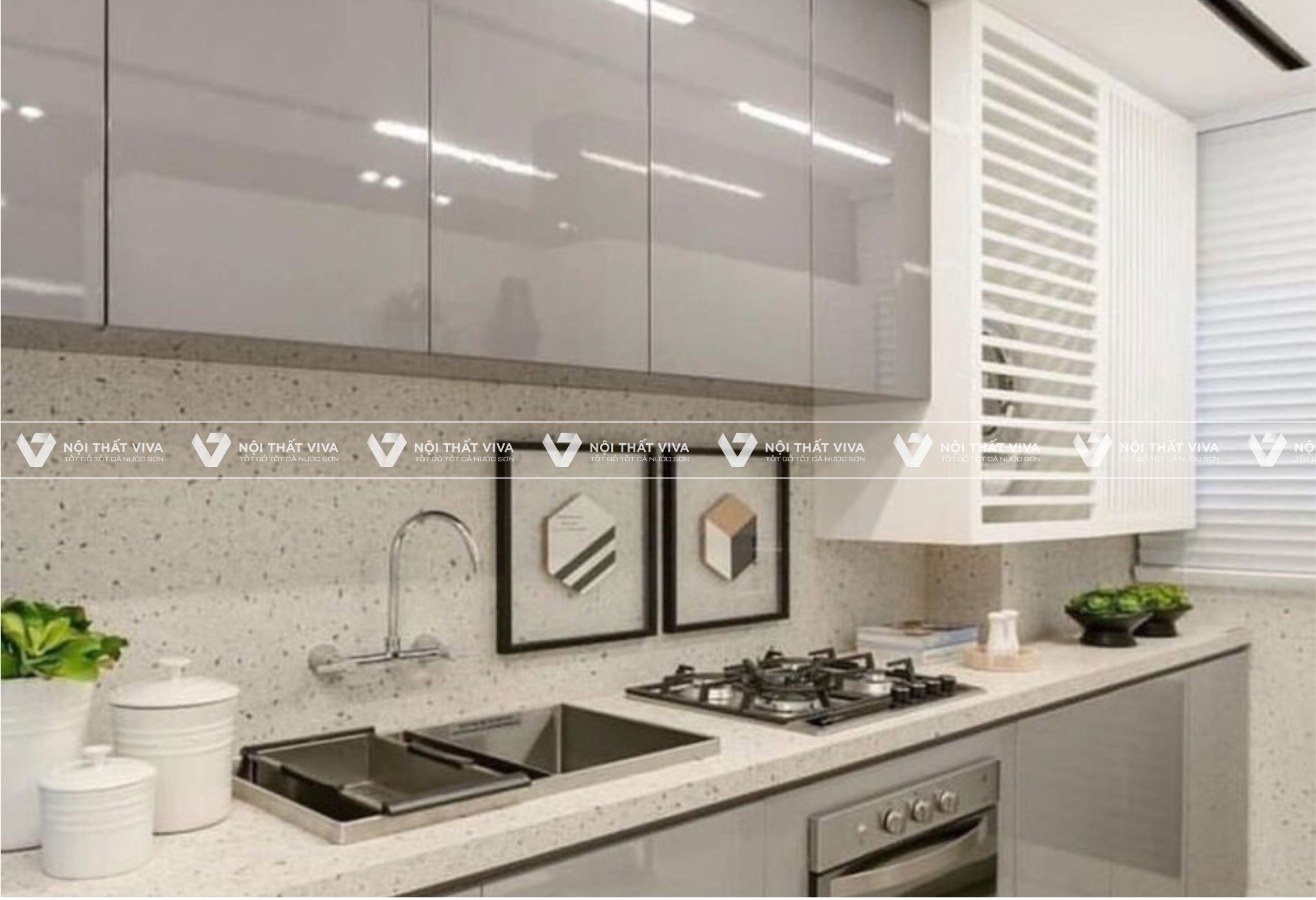 Tủ bếp MDF phủ Melamine có gì nổi bật? 58+ mẫu đẹp xuất sắc