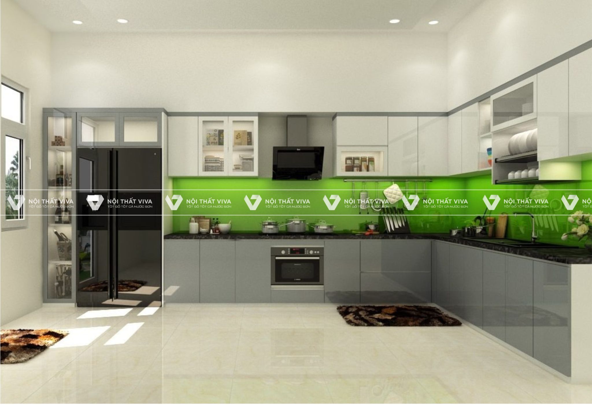 Tủ bếp MDF phủ Melamine có gì nổi bật? 58+ mẫu đẹp xuất sắc