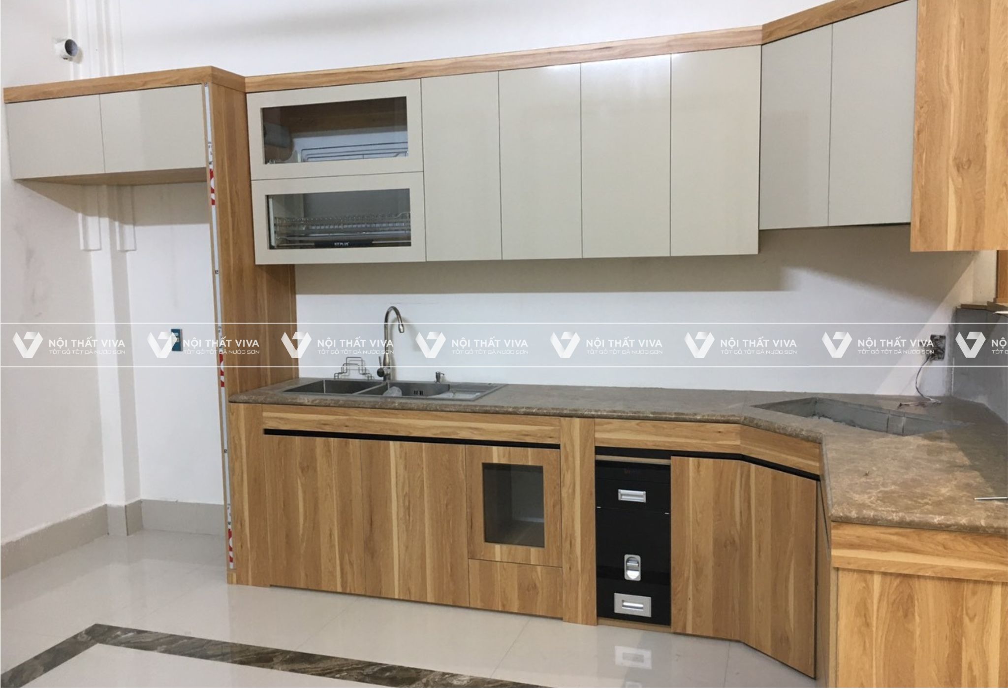 Tủ bếp MDF phủ Melamine có gì nổi bật? 58+ mẫu đẹp xuất sắc