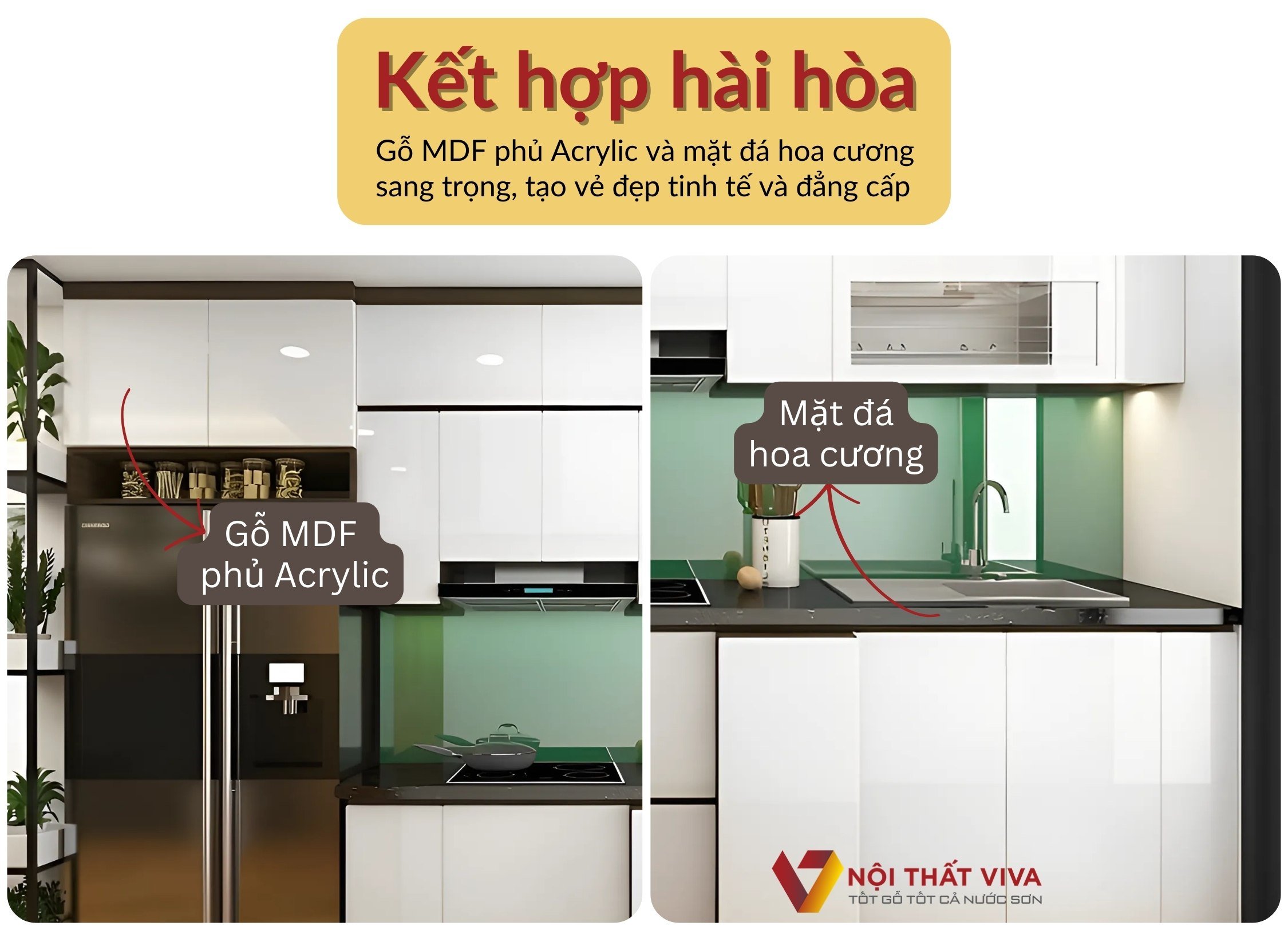 Tủ Bếp Mini Có Bồn Rửa Gỗ MDF Acrylic Cho Phòng Bếp Nhỏ Đẹp Giá Rẻ