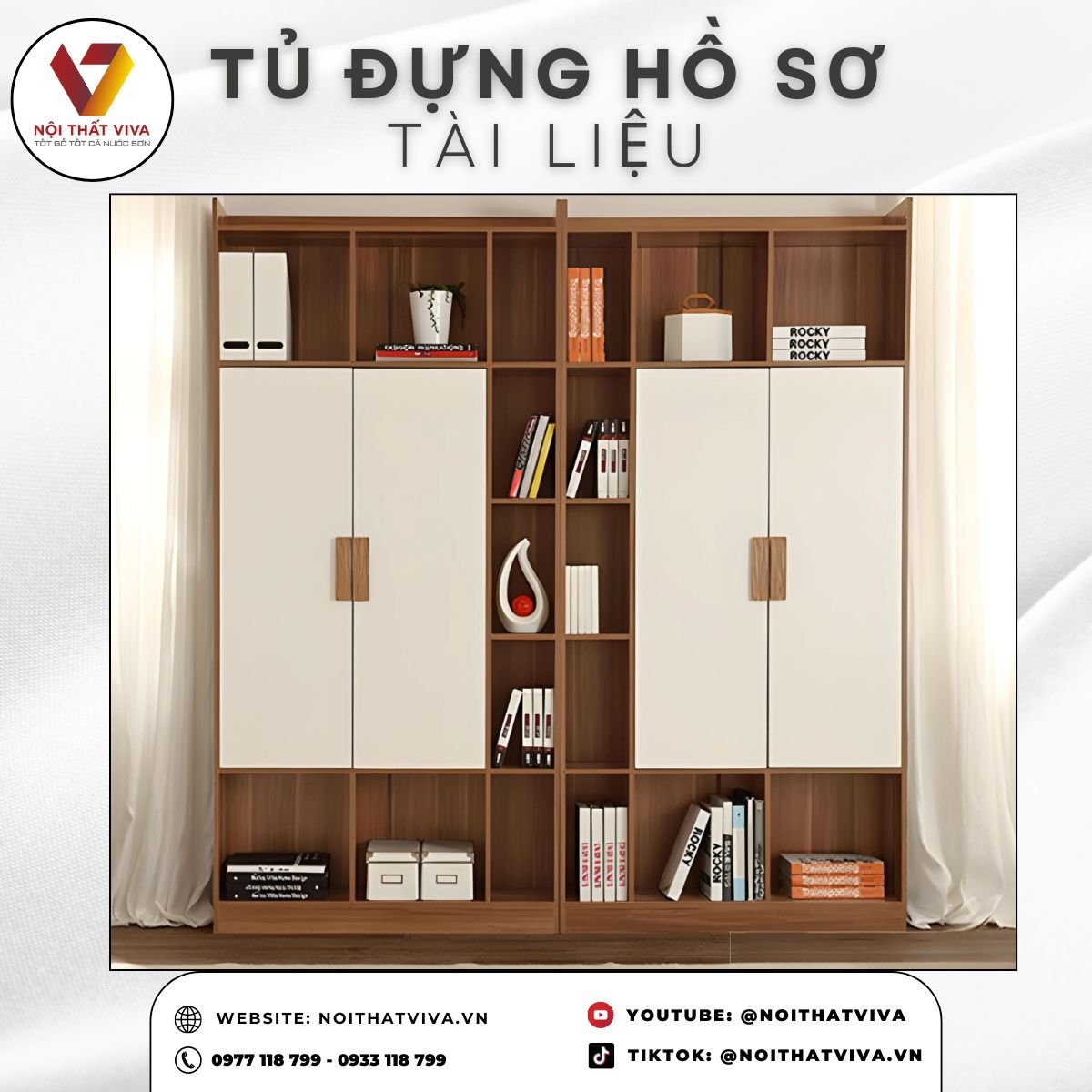 Tủ Để Hồ Sơ Văn Phòng Thiết Kế Hiện Đại Giá Rẻ Hợp Lý 