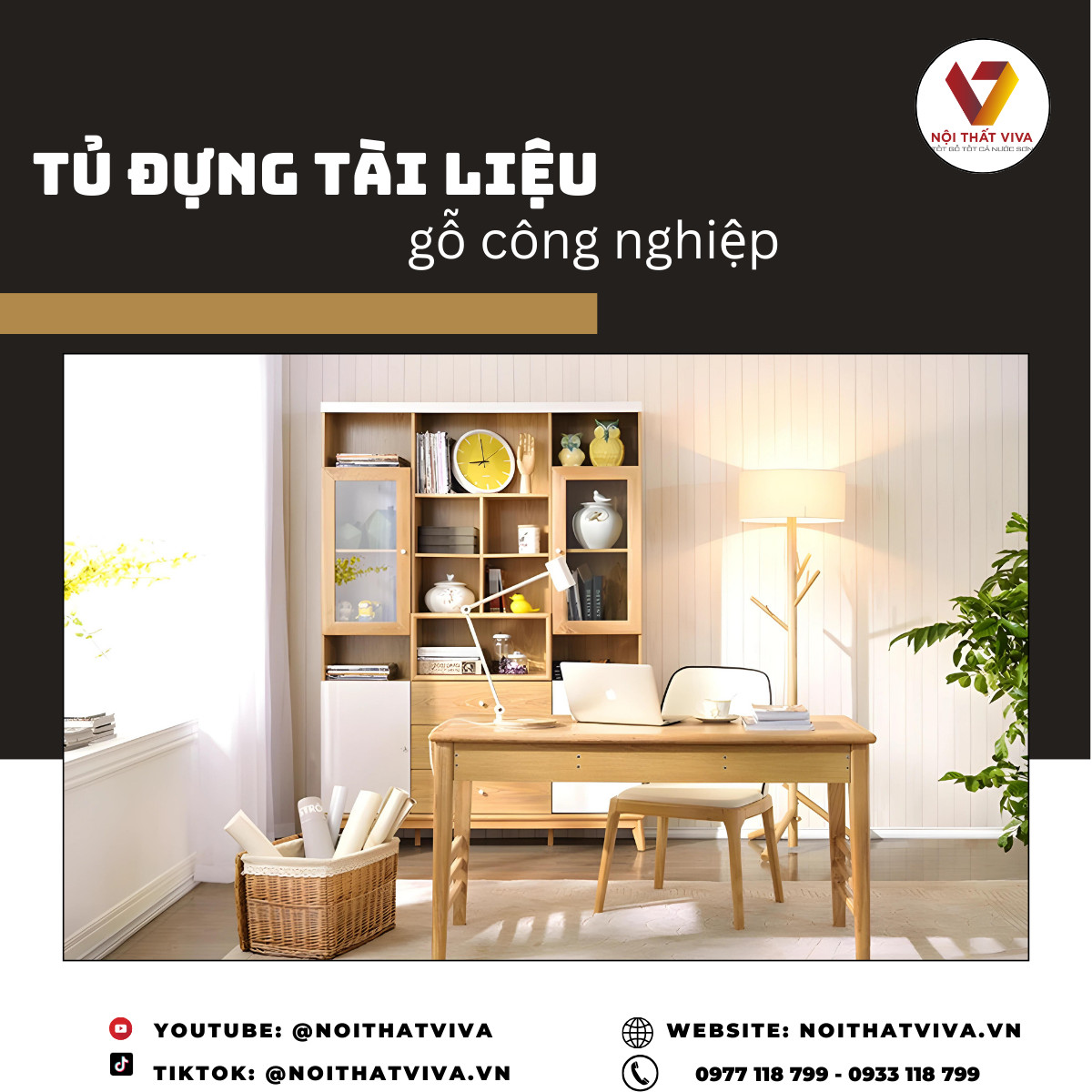 Tủ Đựng Tài Liệu Gỗ Công Nghiệp Thiết Kế Đa Dụng Bền Đẹp Giá Tốt