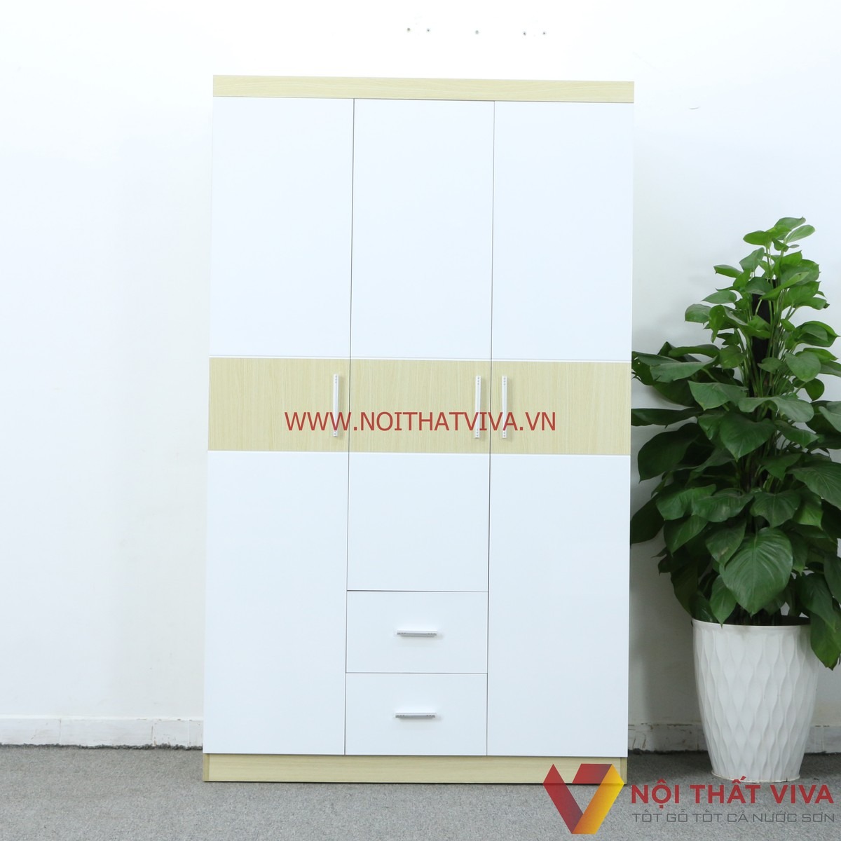 Tủ gỗ công nghiệp 3 cánh - Kích thước, giá bán, tham khảo mẫu đẹp nhất