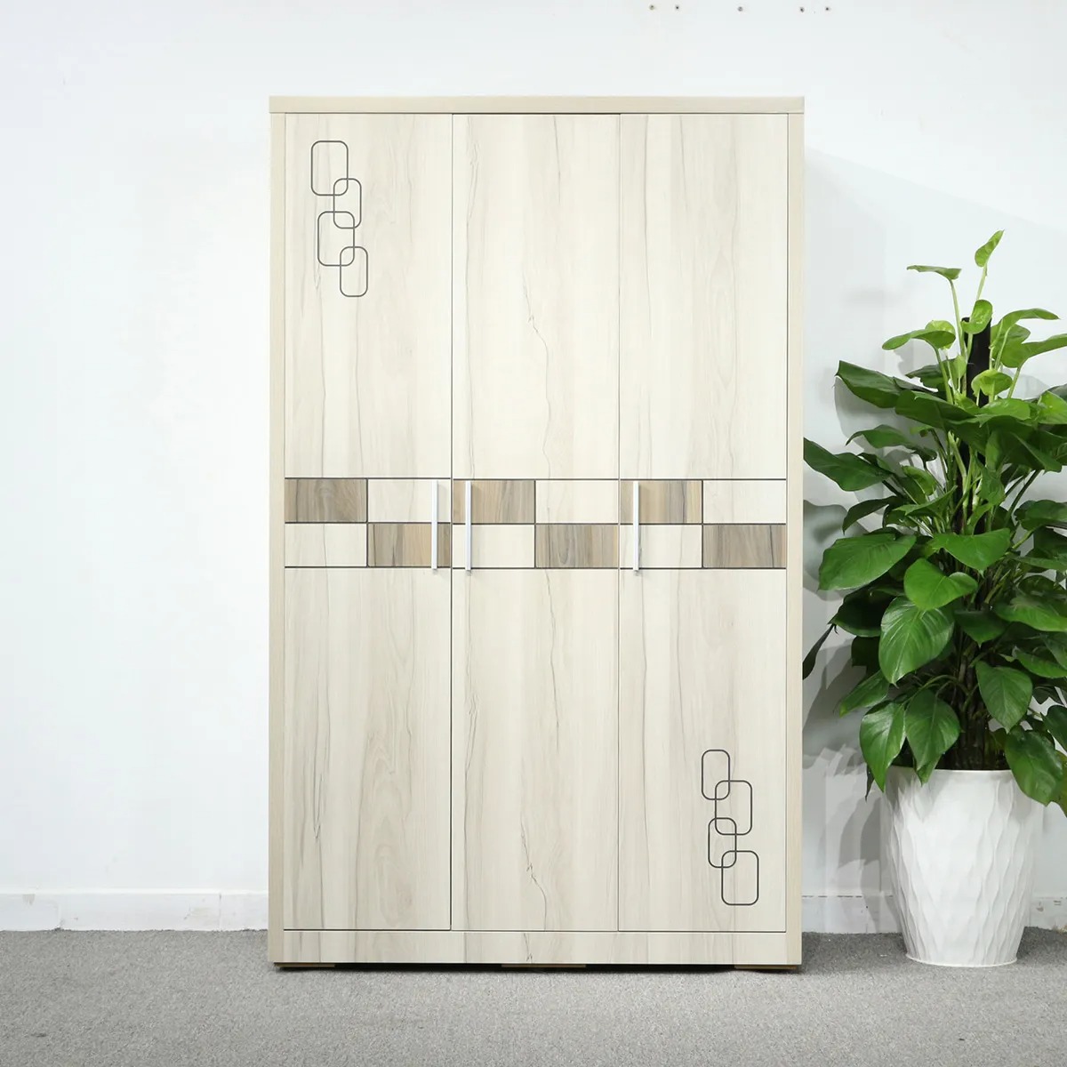 Tủ gỗ công nghiệp 3 cánh - Kích thước, giá bán, tham khảo mẫu đẹp nhất