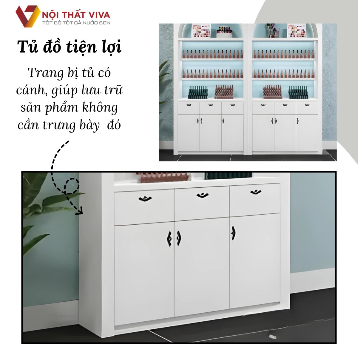 Tủ Gỗ Mini Đựng Mỹ Phẩm Thiết Kế Sang Trọng Hiện Đại Giá Rẻ Hợp Lí