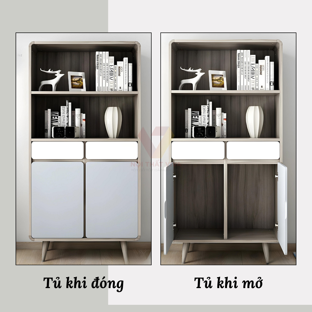 Tủ Kệ Đựng Hồ Sơ Tài Liệu Dành Cho Gia Đình Kiểu Dáng Hiện Đại