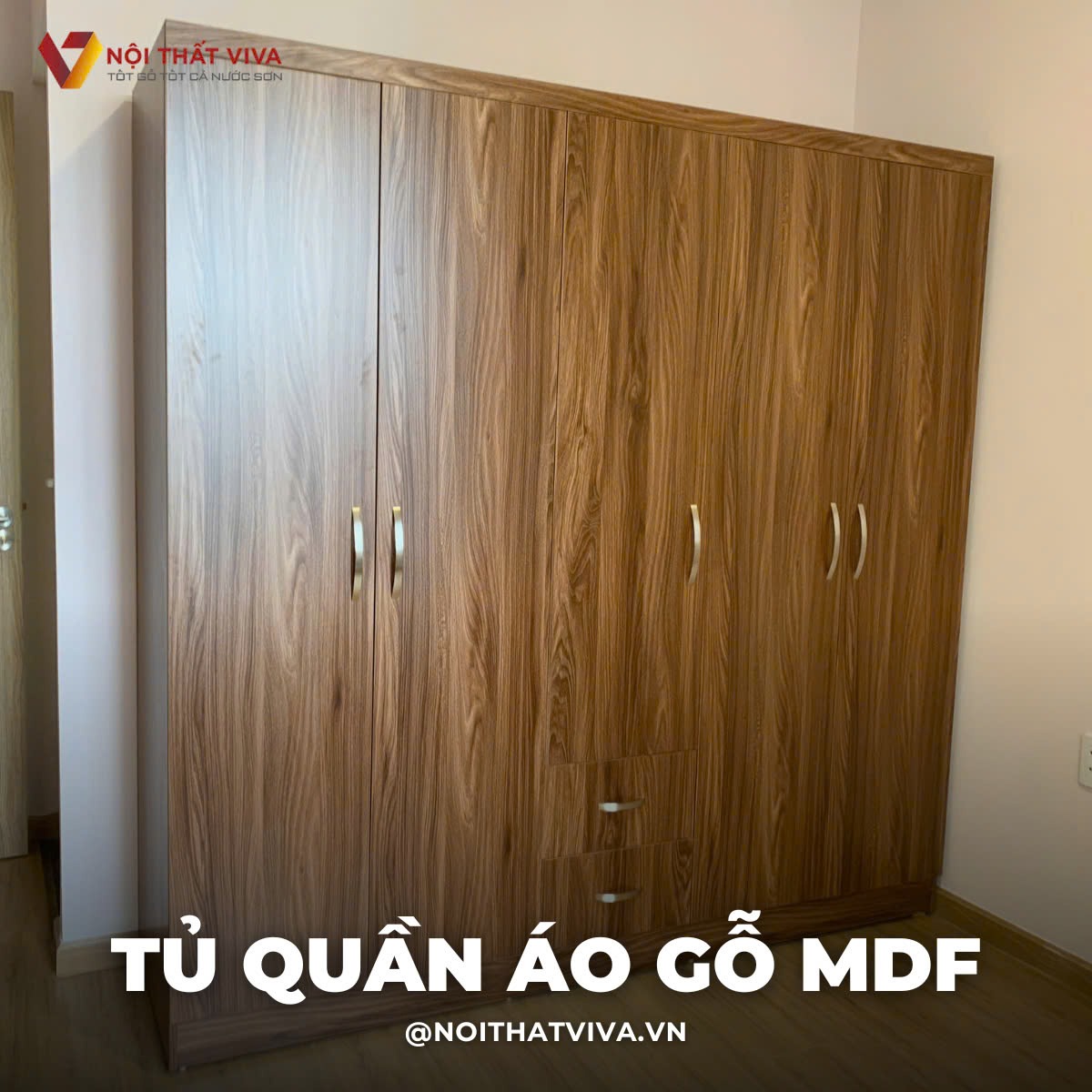 Tủ quần áo gỗ MDF lõi xanh An Cường có mấy loại? Báo giá mới nhất 2025
