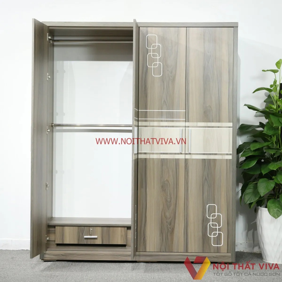 Tủ quần áo gỗ MDF lõi xanh An Cường có mấy loại? Báo giá mới nhất 2025